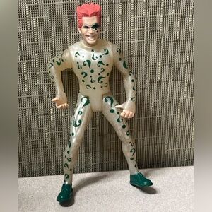 VTG  1990s DC Comics Batman The Riddler Translucent Action Figure Loose 4.75”